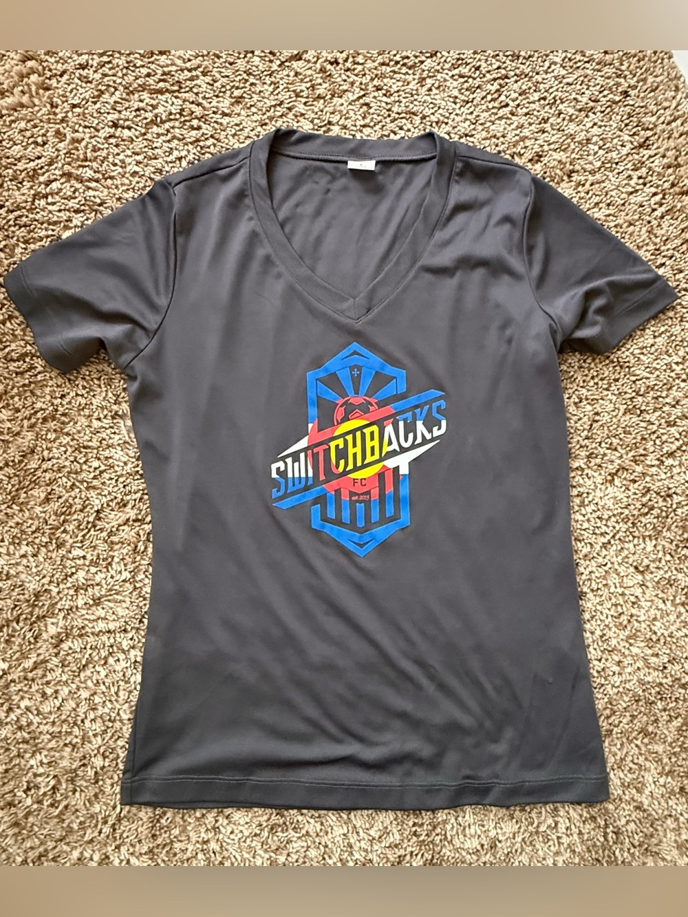 Colorado Switchbacks FC Sport-Tek Women’s V-Neck Tee Small